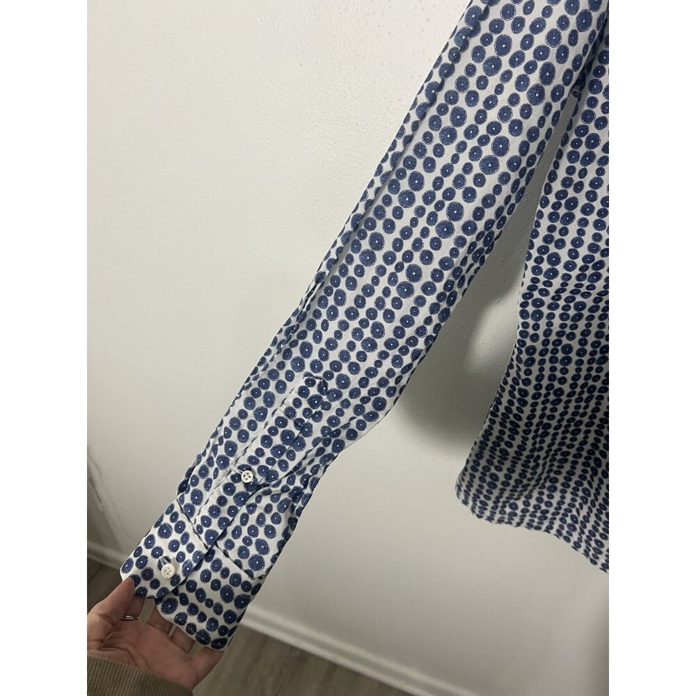 Knot Standard Blue Patterned Button Down Cotton S… - image 10